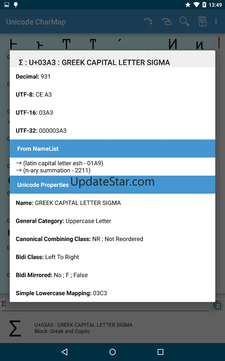 Unicode CharMap – Lite 2021.09.17-lite