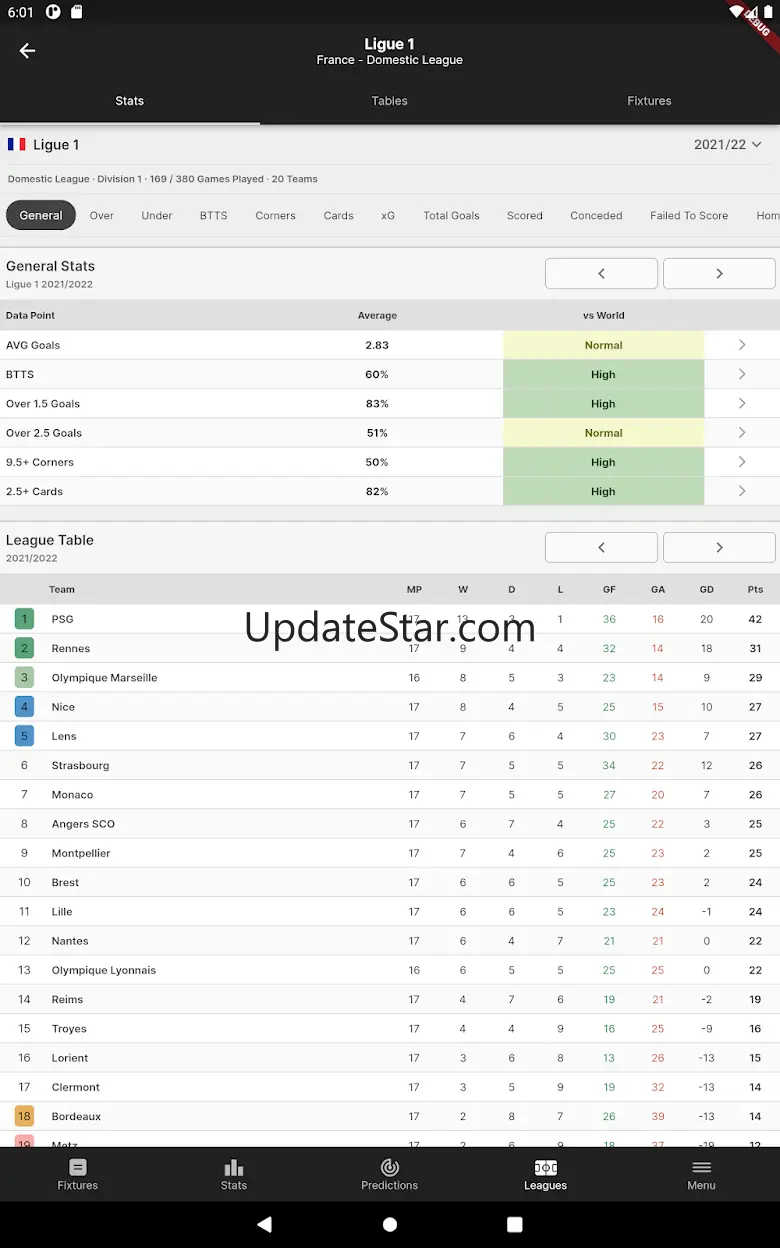 FootyStats - Soccer Stats 1.0.15
