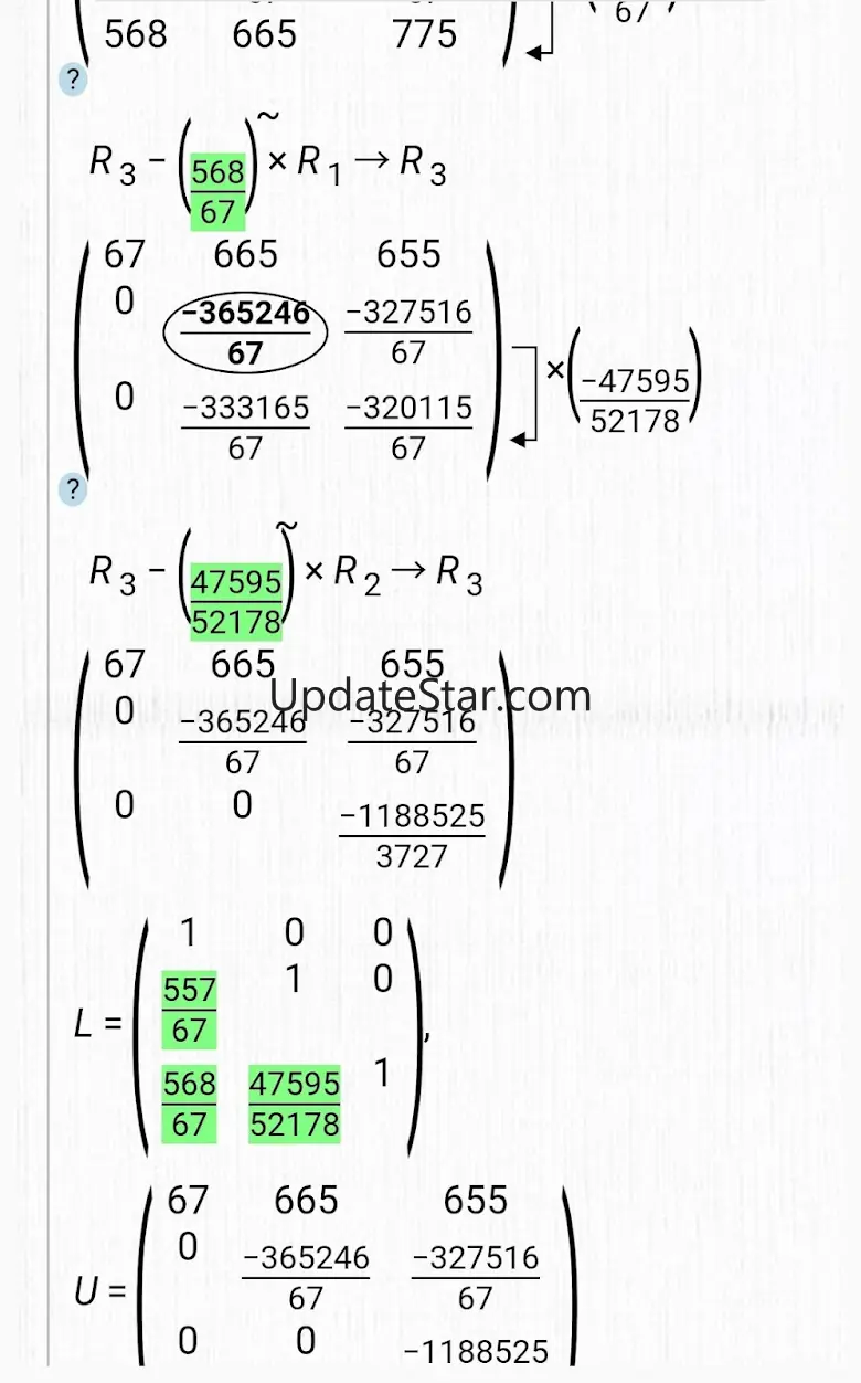 Matrix Calculator | solution 2.3.1