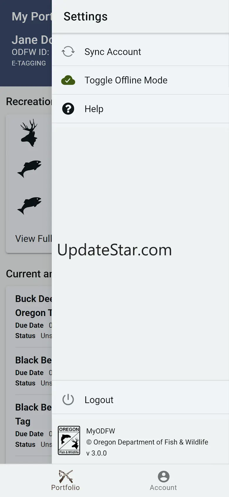 MyODFW 3.6.1