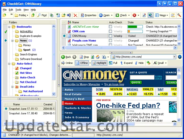 ActiveURLs Check&Get - Web-Monitor, Bookmark Manager and Web-Page Archiver 3.3