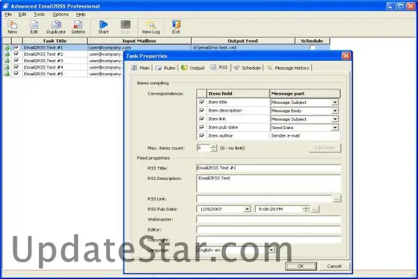 Advanced Email2RSS Personal 3.6.57