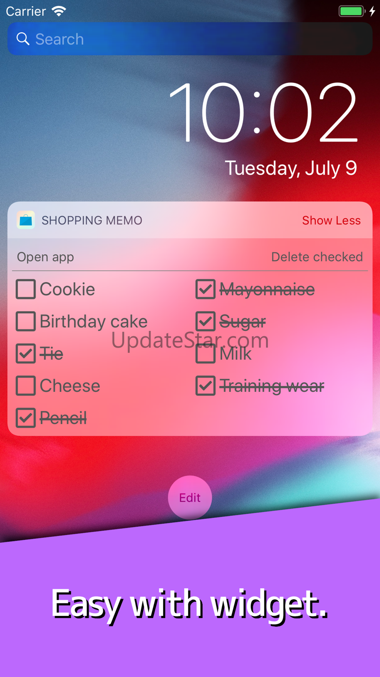 Simple Shopping Memo widget 2.1.0