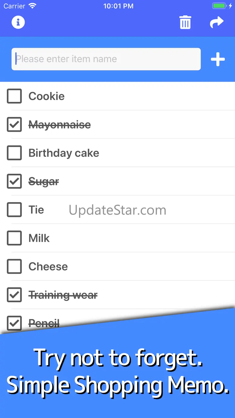 Simple Shopping Memo widget 2.1.0