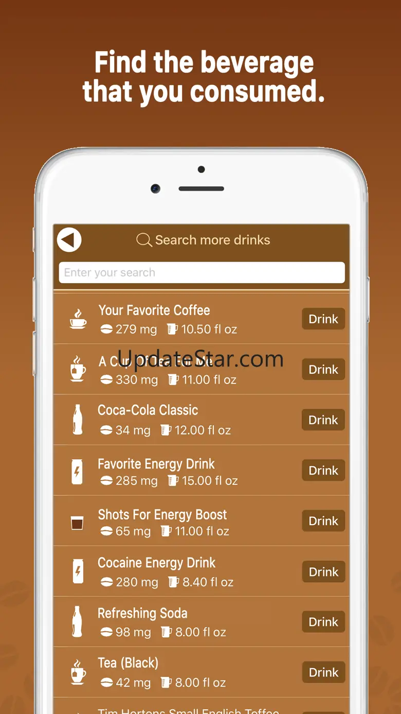 Caffeine Tracker Counter App 1.0