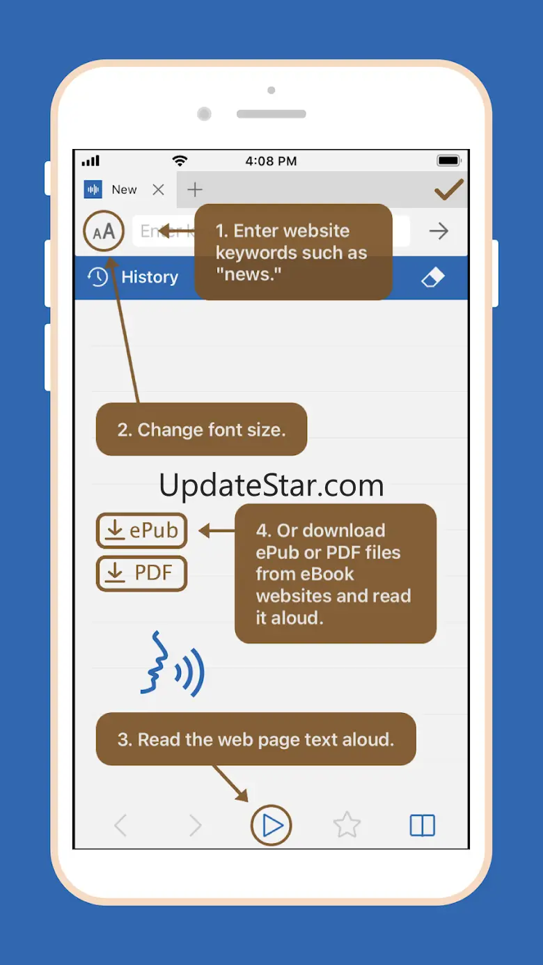 Audify read aloud web browser 7.2