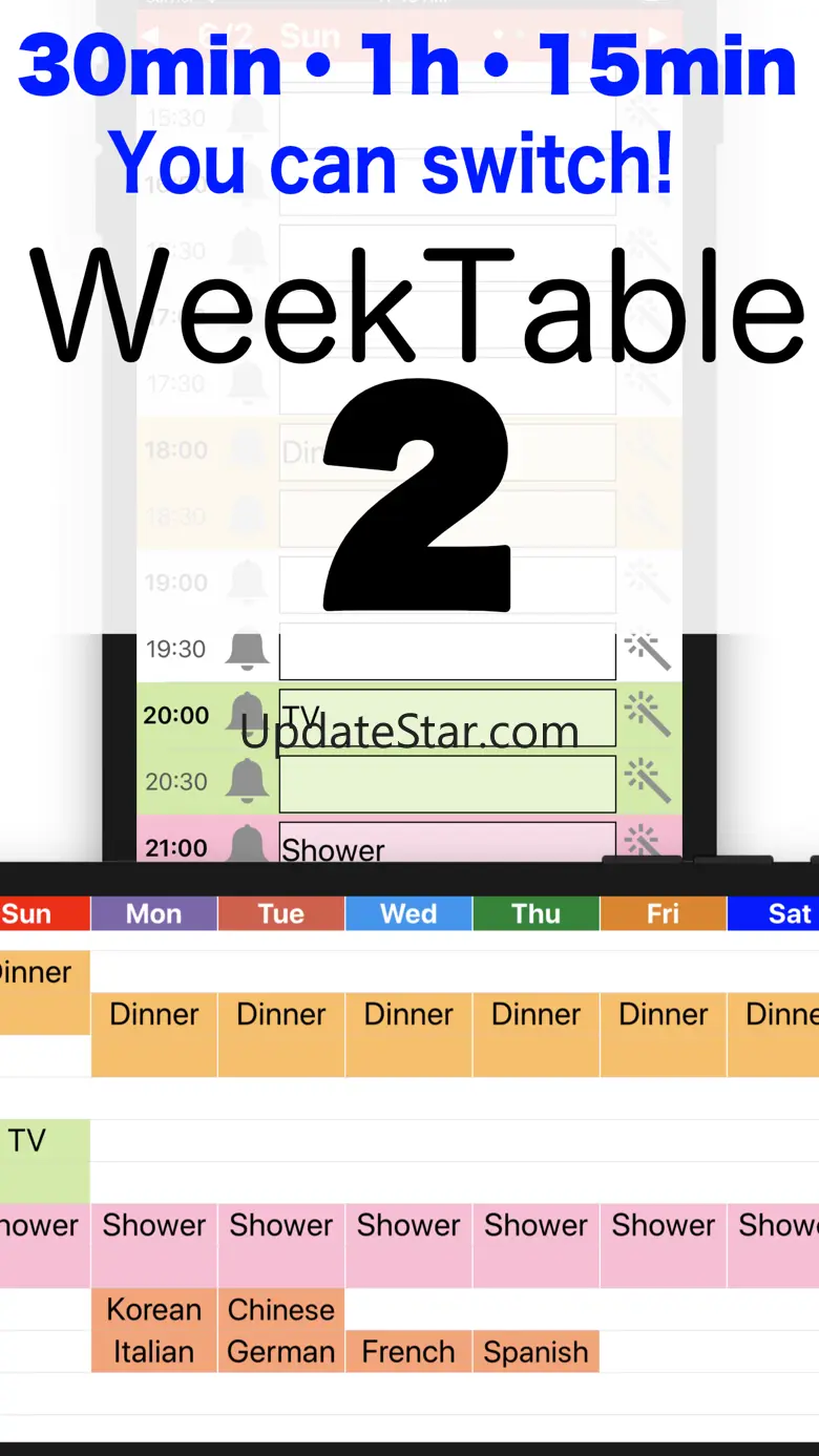WeekTable2 Weekly menu creator 4.6.0