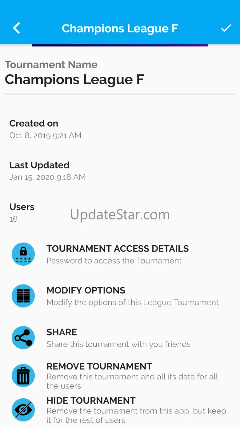 My Tournaments 1.4.2