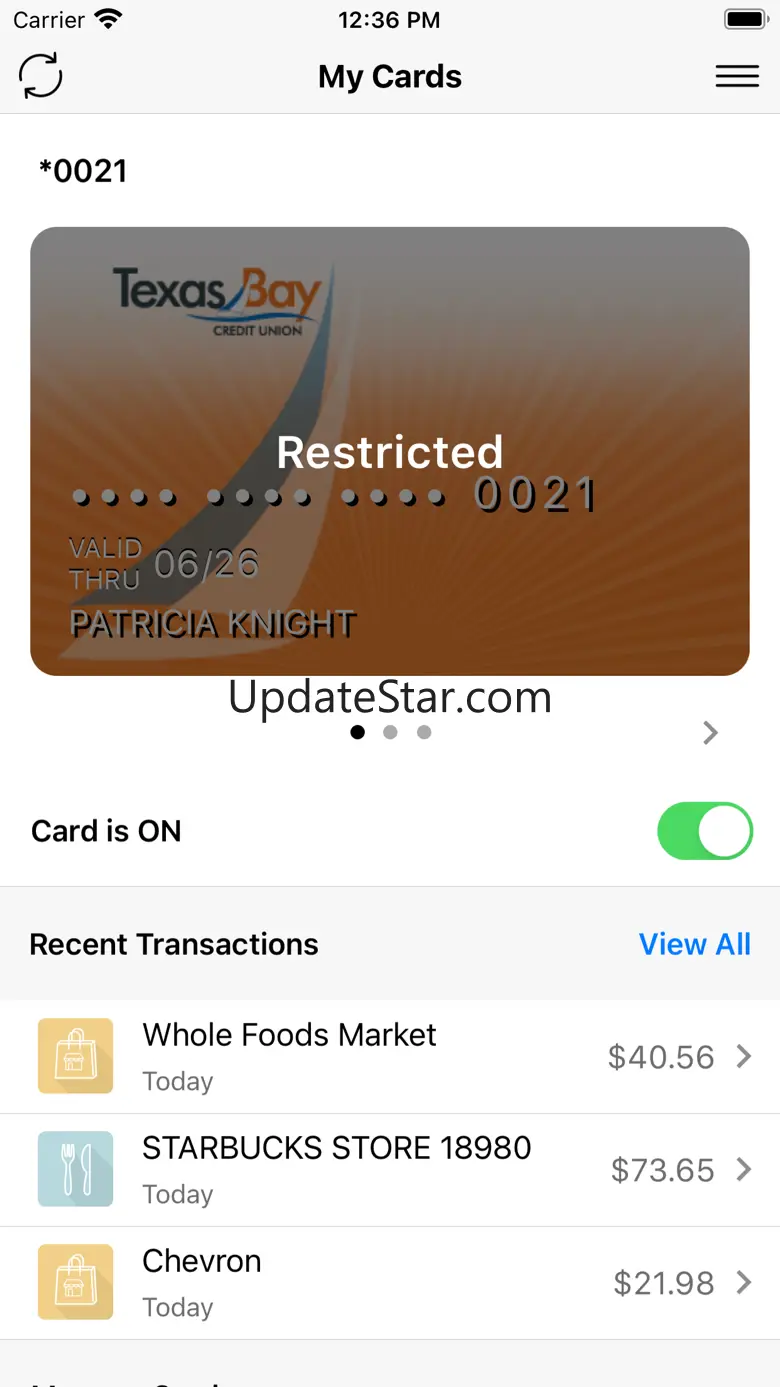 Texas Bay Card Control 6.0.7
