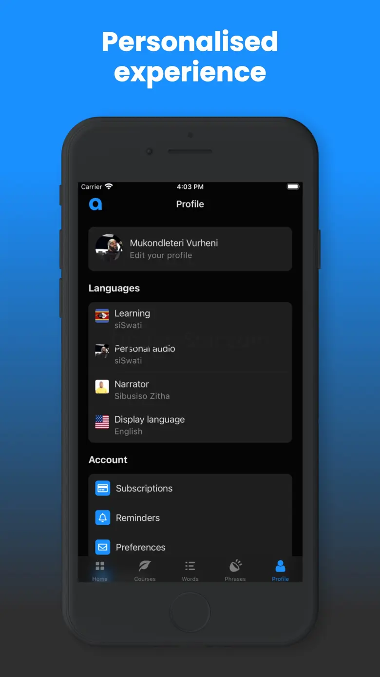 Angula - African languages 1.4.8