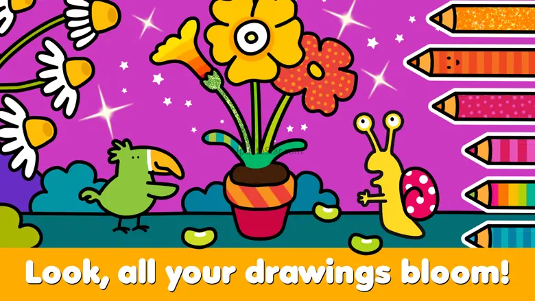 Coloring Garden Whiteboard Pad 1.1.0