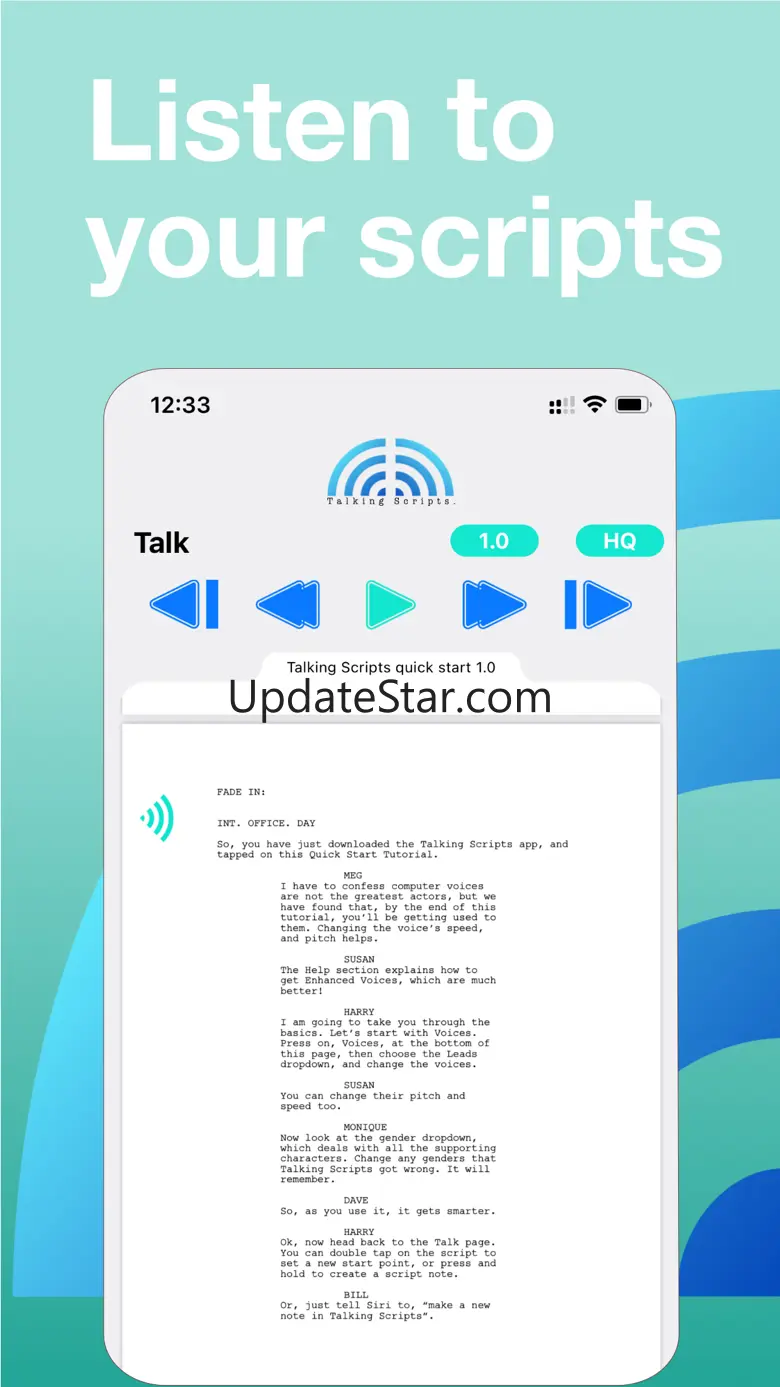 Talking Scripts 2.0.1