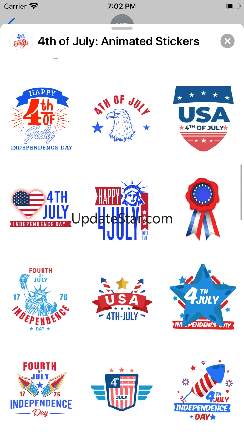 4th of July: Animated Stickers 1.2.2
