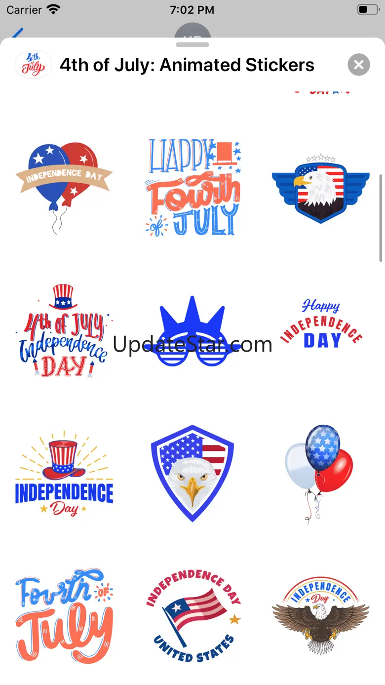 4th of July: Animated Stickers 1.2.2