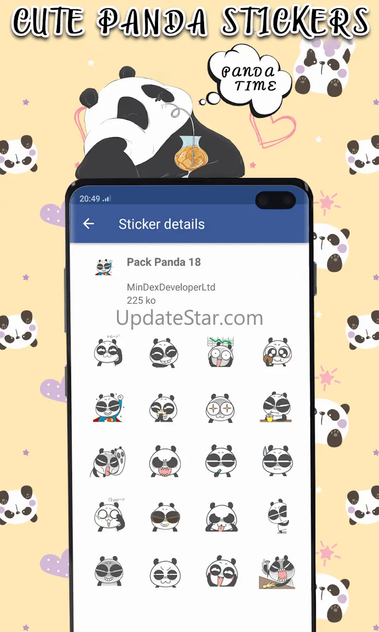 Animated Panda WhastickerApp 1.7