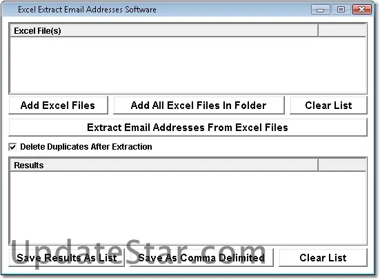 Excel Extract Email Addresses Software 7.0