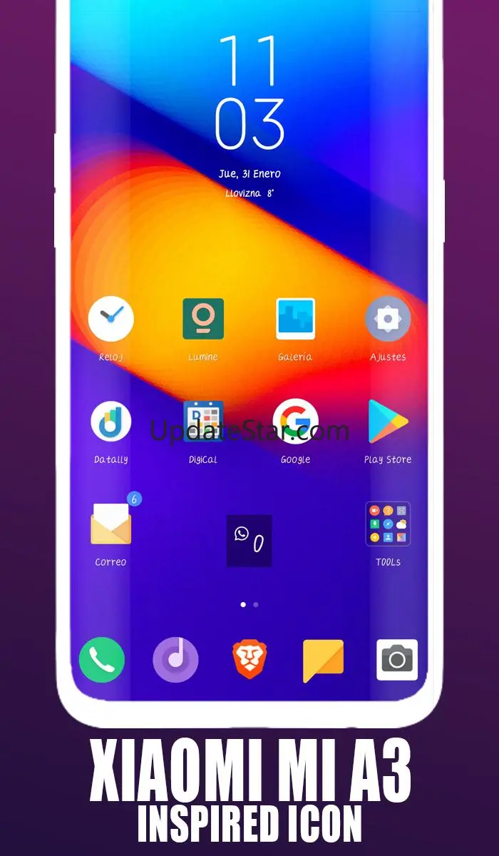Xiao mi Mi A3 launcher, Xiao-m 7.2