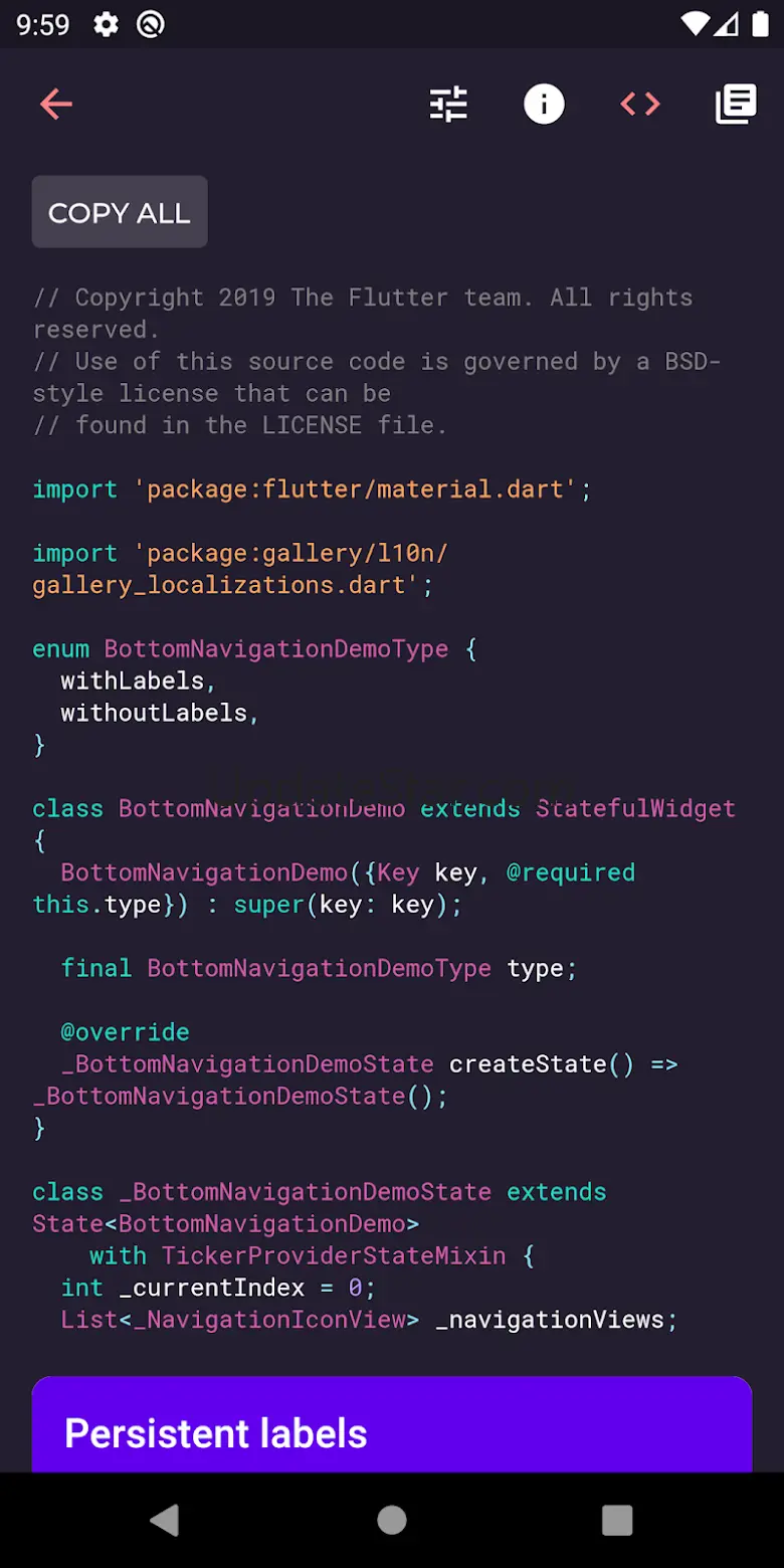 Flutter Gallery 2.9.2