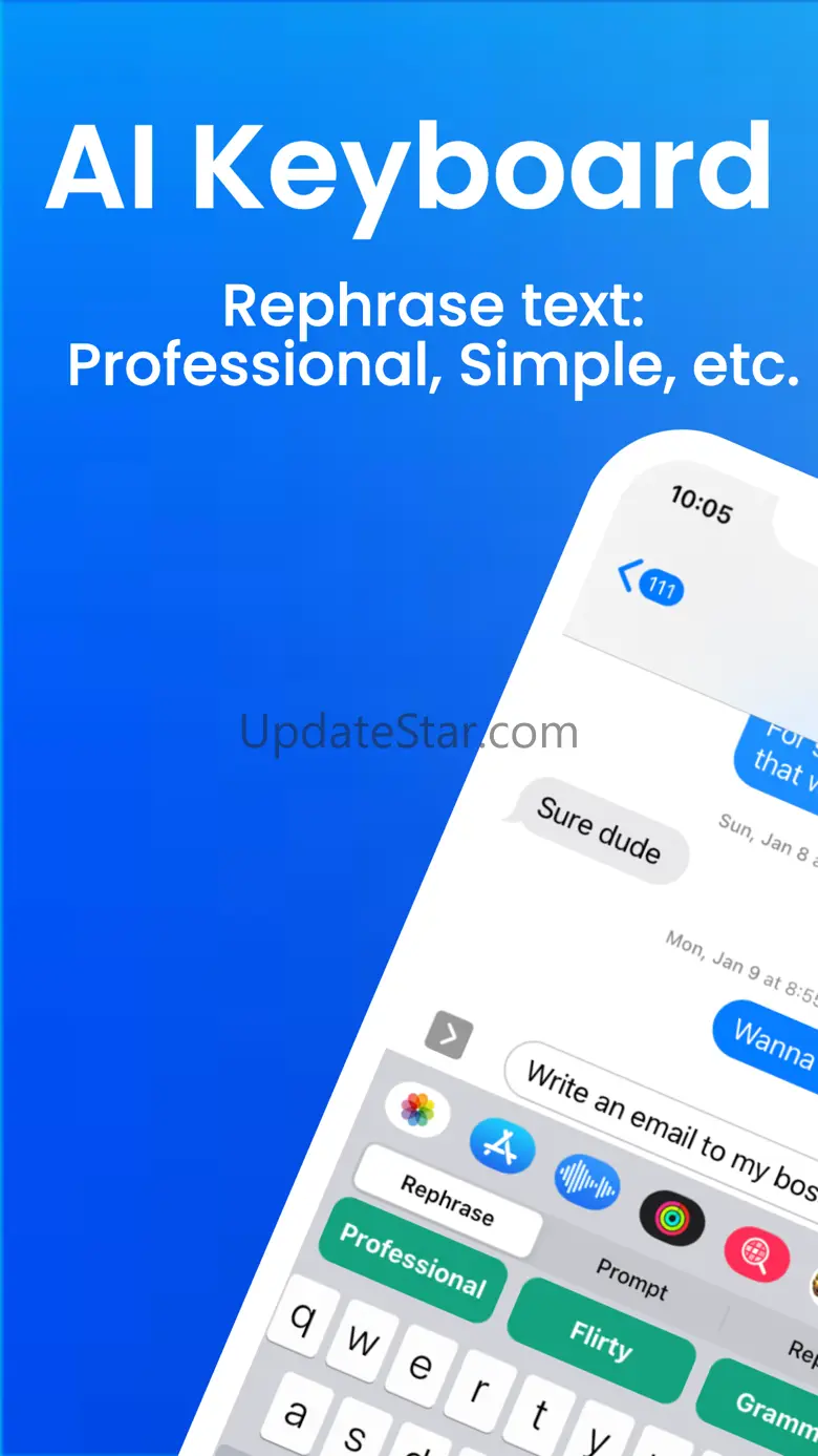 Nathos AI Keyboard, AI Writer 1.8