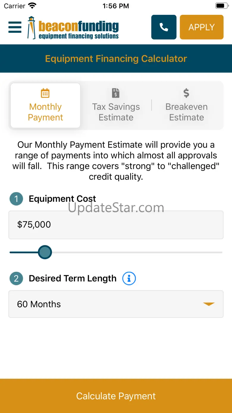 Equipment Financing Calculator 2.0.6