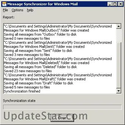 Message Synchronizer for Windows Mail 2.36