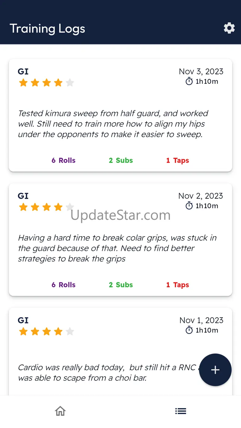 BJJ Notes Progress Tracker App 1.11.0