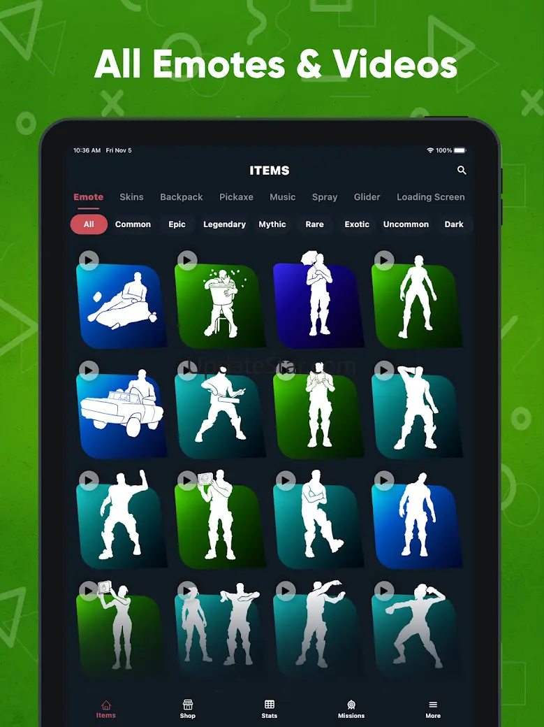 Flossy - Emotes, Shop & Stats 4.0.1