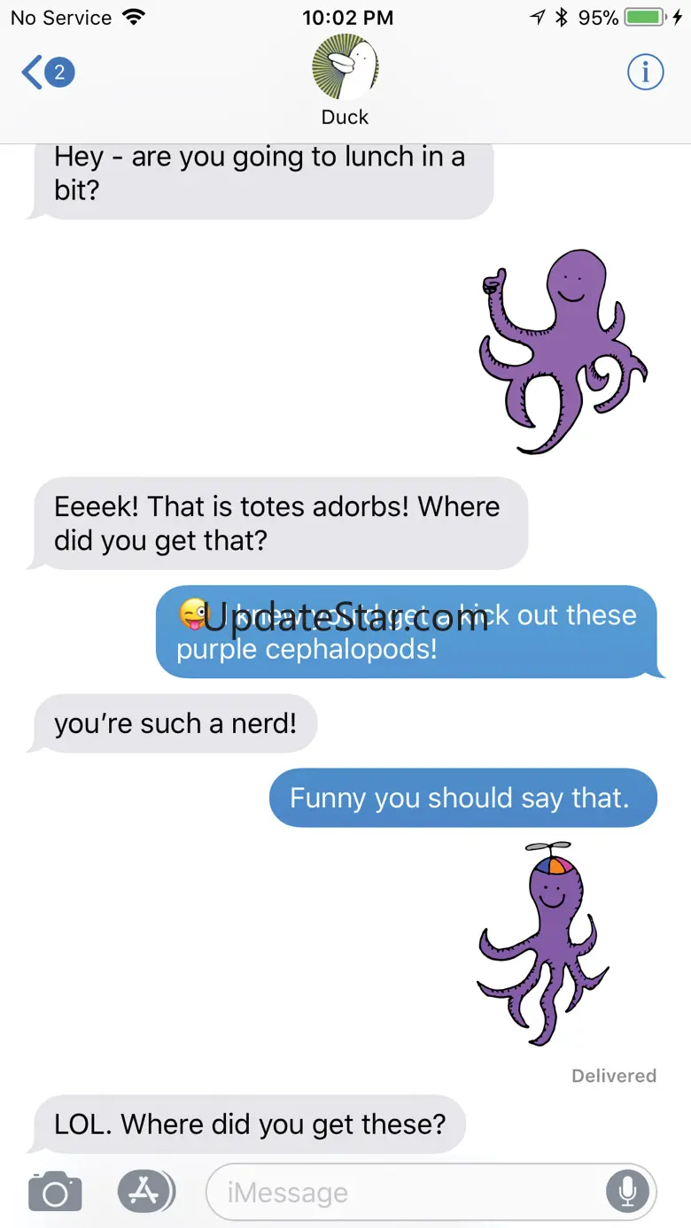 Happy Octopi Stickers 2.7