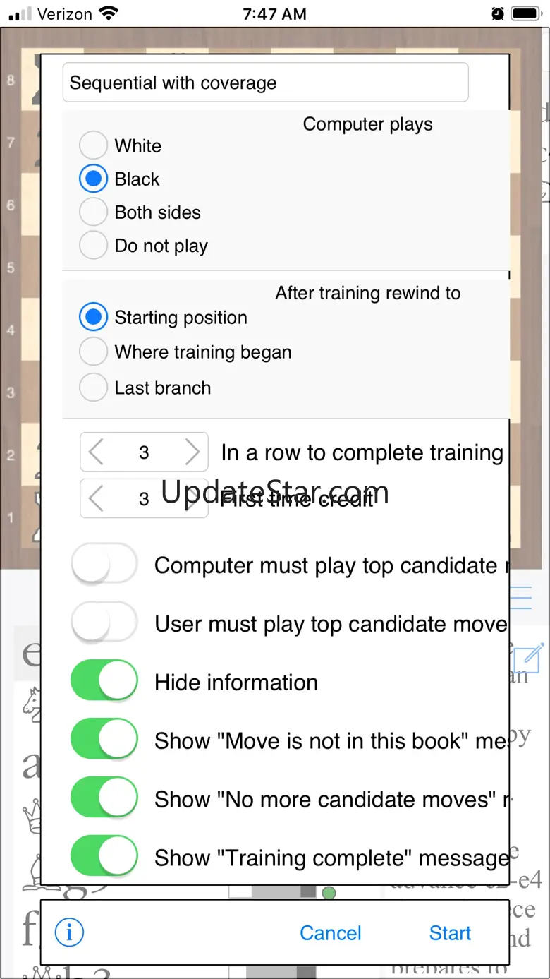 Chess Openings Wizard COW build 65