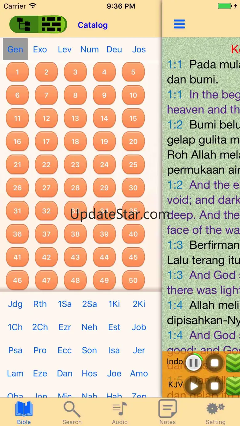 Alkitab Indonesian-English Bilingual Audio Bible 1.9