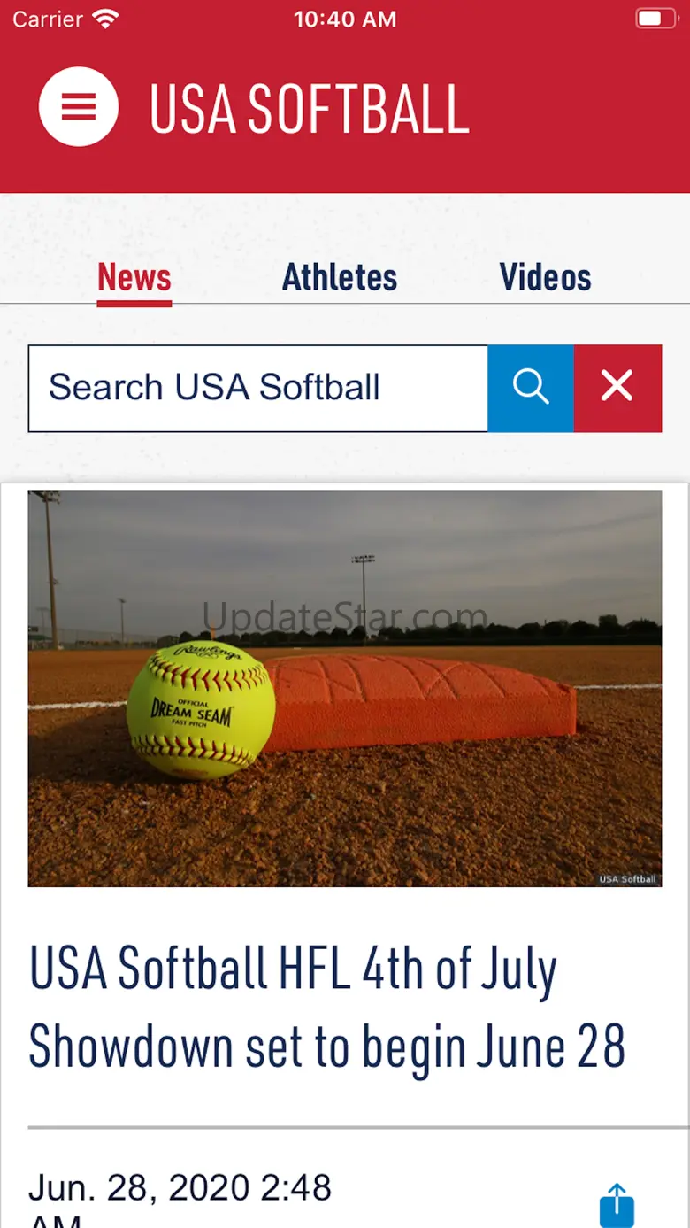 USA Softball Mobile App 4.2