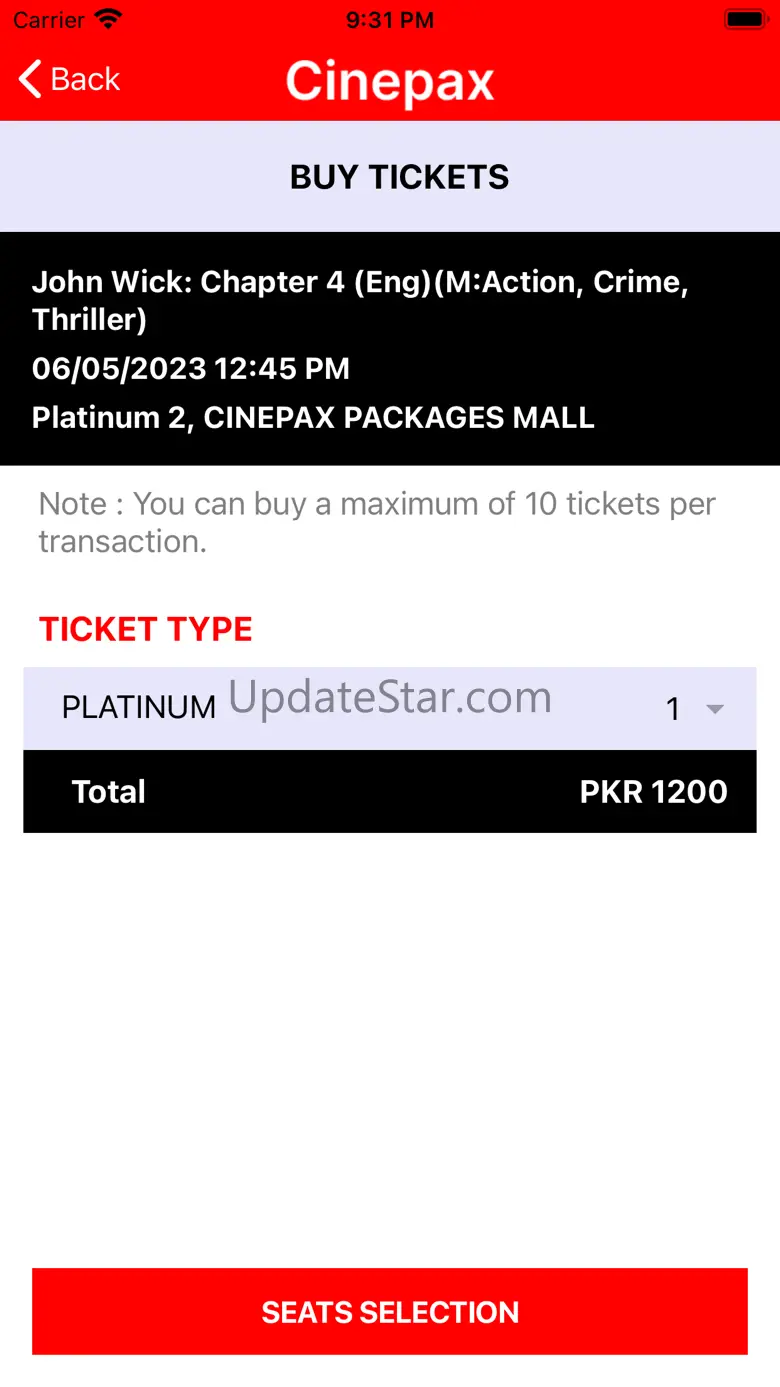 Cinepax - Movie Tickets 2.0.2