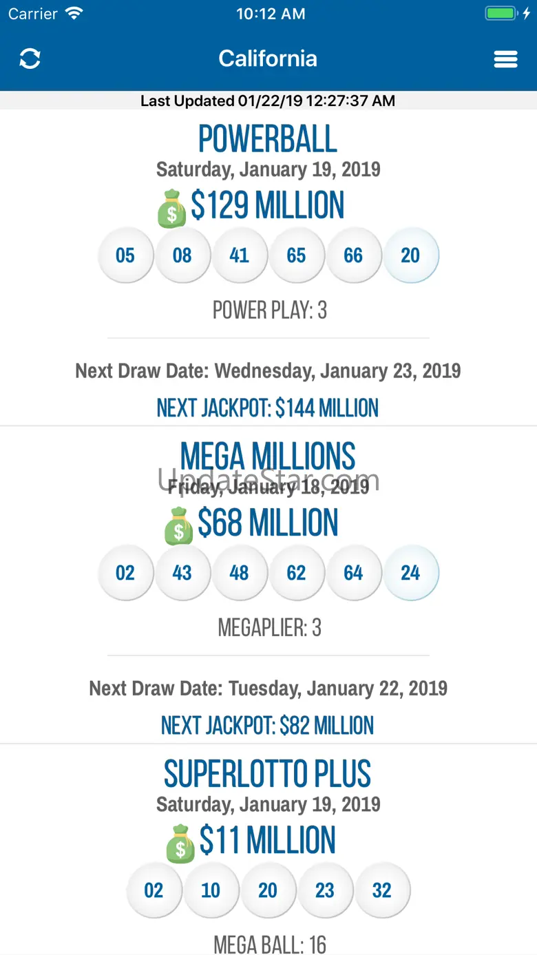 All Lottery Results 2.0