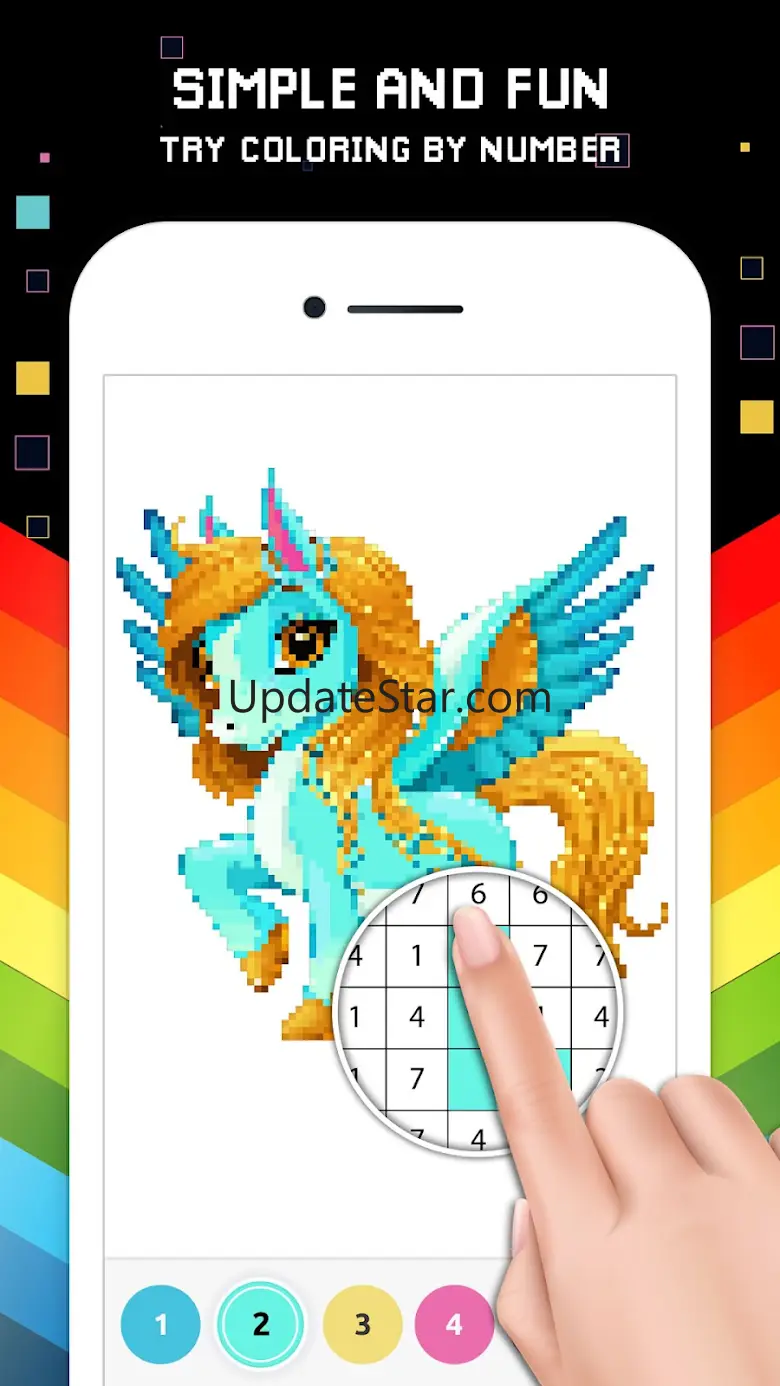 Unicorn Color by Number 4.1