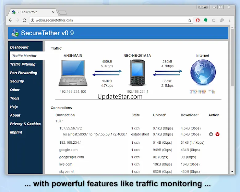 SecureTether WiFi 0.9.7
