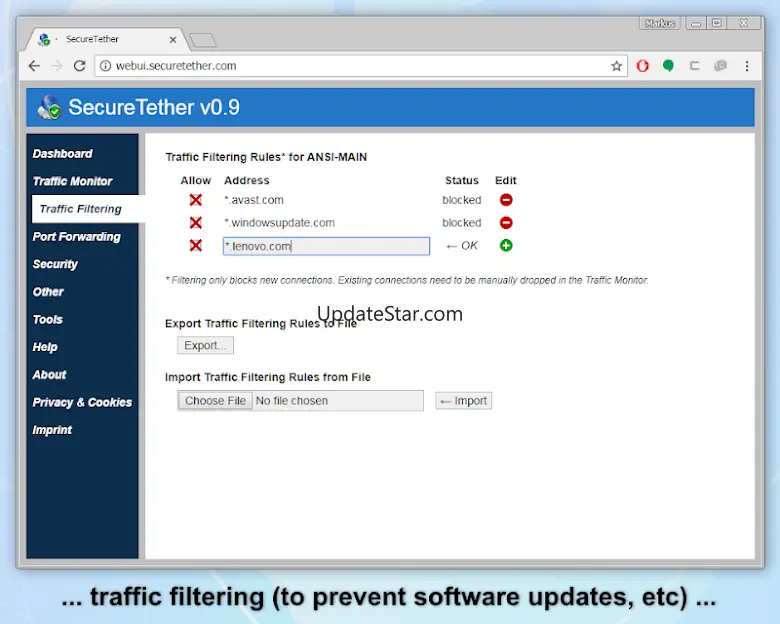 SecureTether WiFi 0.9.7