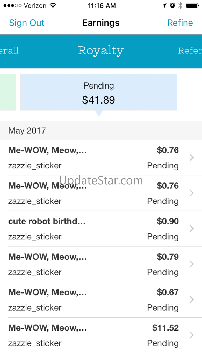 Earnings by Zazzle 2.2
