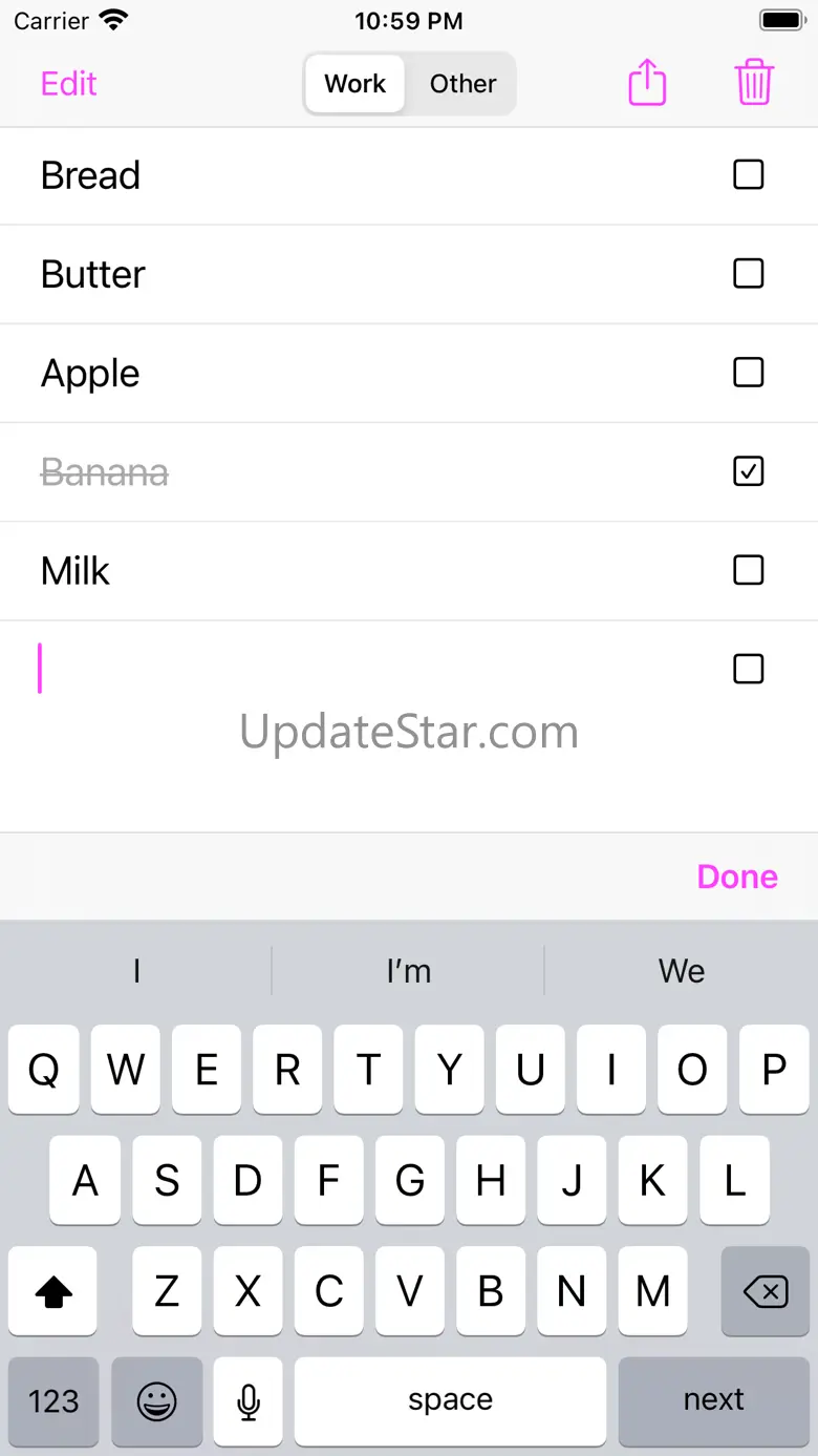 Simple Shopping To Do List App 3.1