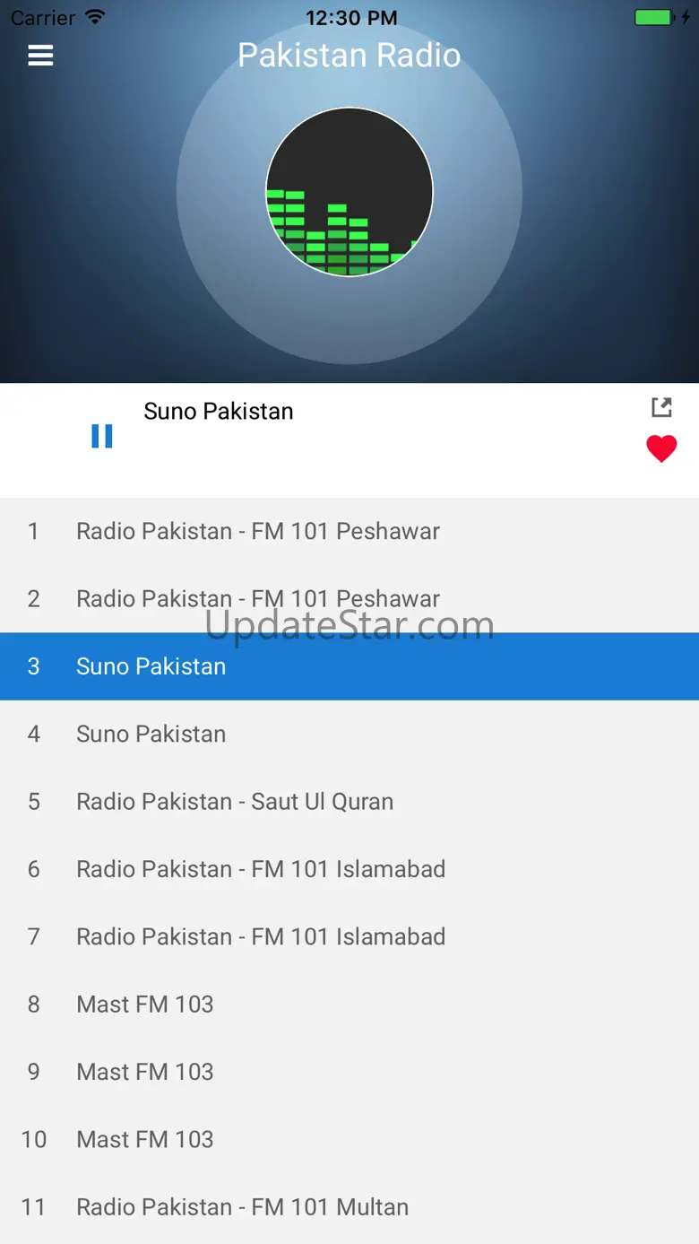 Pakistan Radio Station FM Live 1.0