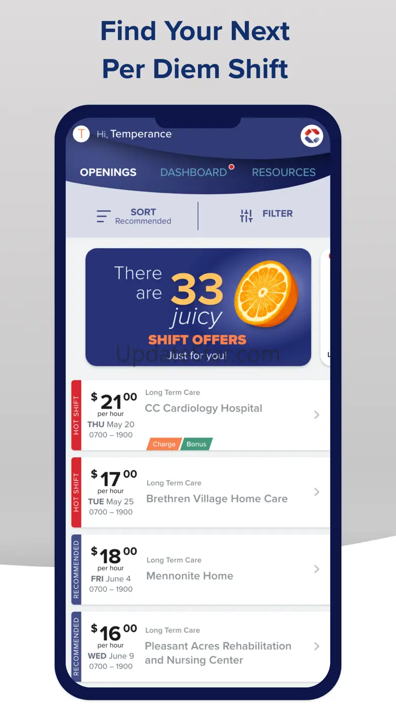 Marketplace - Per Diem Shifts 4.4.1
