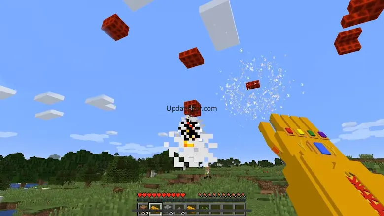The infinity gauntlet mod mcpe 1.2