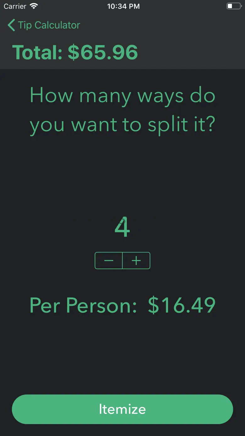 Simple Tip Calculator $ 1.3.1