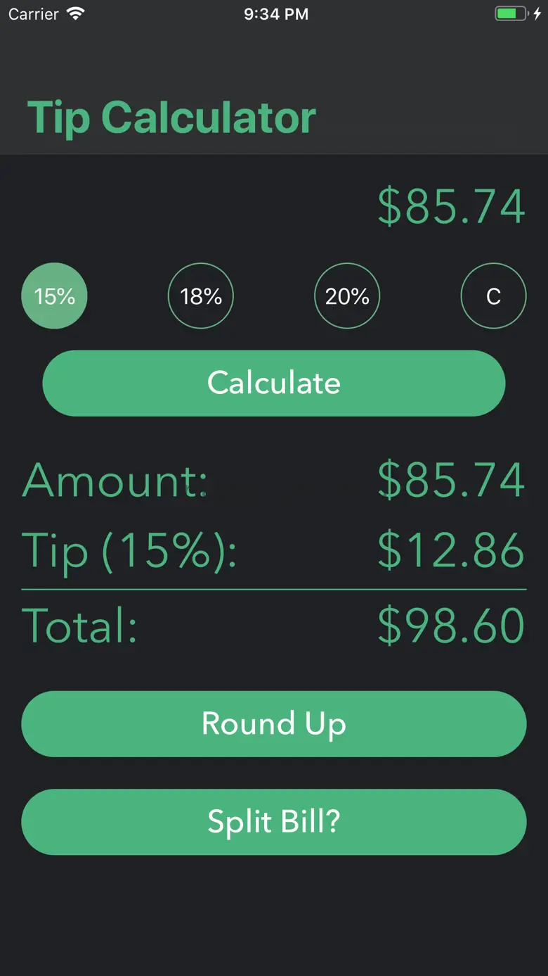 Simple Tip Calculator $ 1.3.1