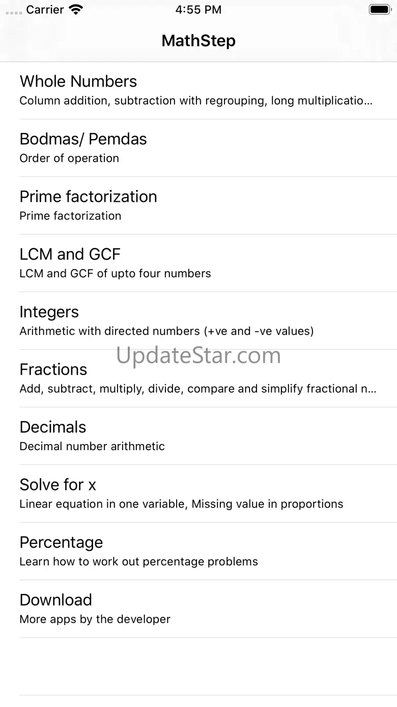 MathStep: Basic Math Skills 1.0.8
