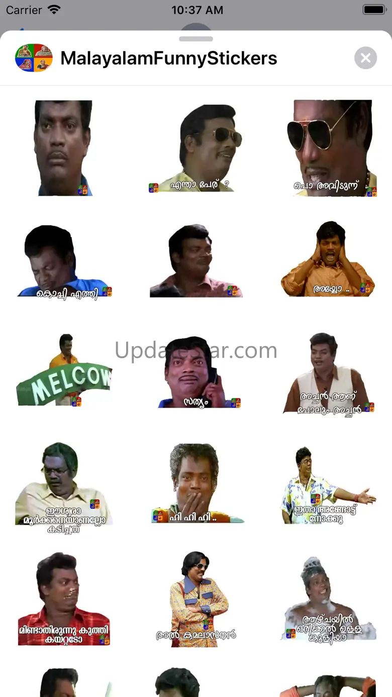 Malayalam Stickers New Pack 1.0