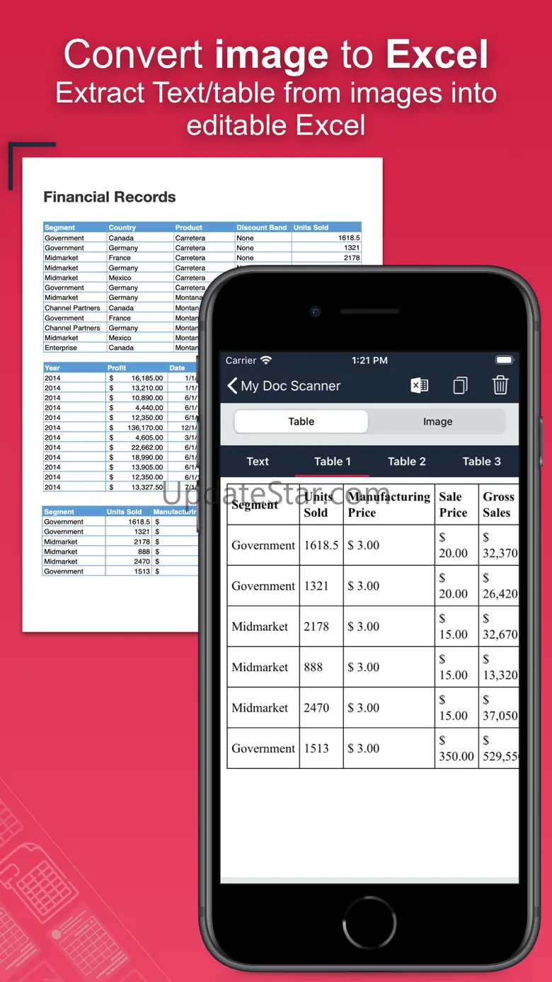 Doc : Image to Excel Converter 1.41
