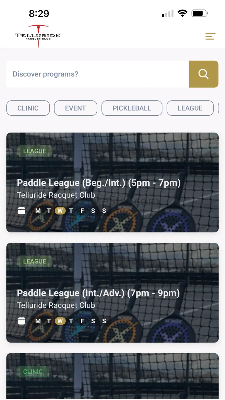 Telluride Racquet Club 3.0.2