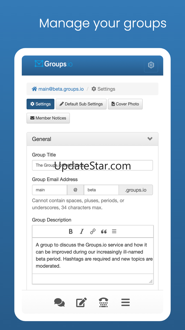 Groups.io App 2.0