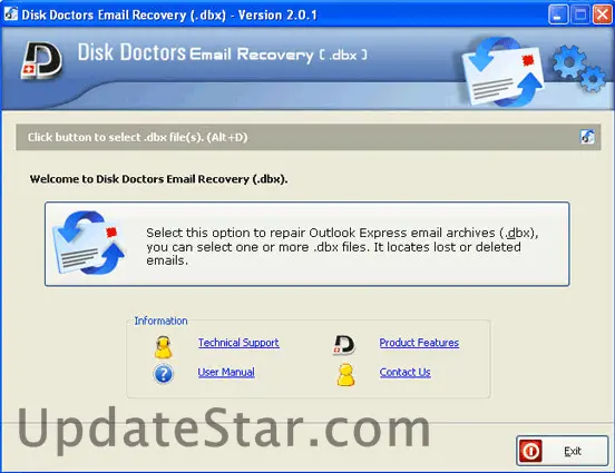 Disk Doctors Email Recovery (DBX) 1.0.2