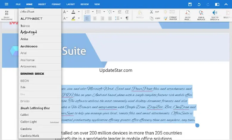 OfficeSuite Font Pack 1.1.9